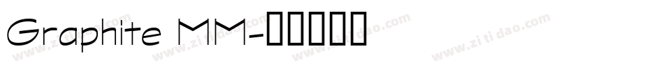 Graphite MM字体转换